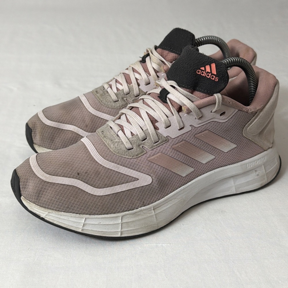 Adidas Duramo Pink & White Athletic Running Sneakers Women's Size 8.5 Gym Shoes